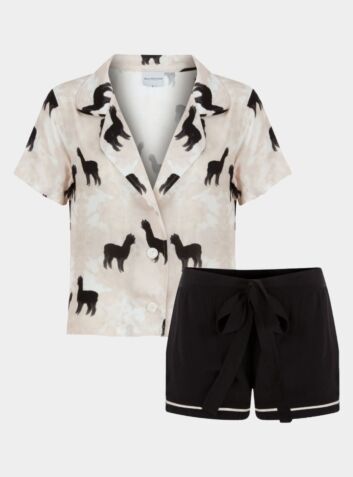 Pyjama Short Set - Alpaca