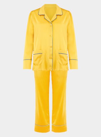 Girls Silk Pyjama Trouser Set - Amelie Honeybee