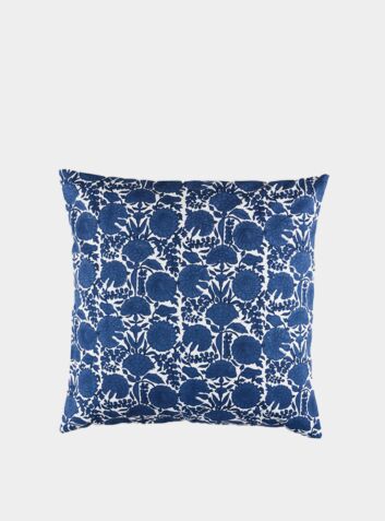 Amritsar Floral Cushion Cover - Imperial Blue  