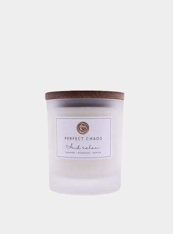 And Relax Frosted Candle