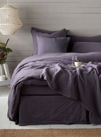 100% Linen Bed Linen - Aubergine Purple