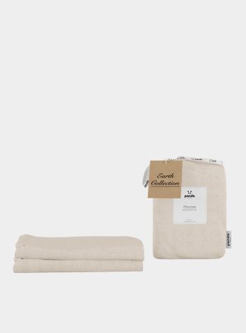 Bamboo & French Linen Pillowcases - Natural