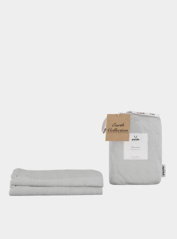 Bamboo & French Linen Pillowcases - Silver Lining Grey