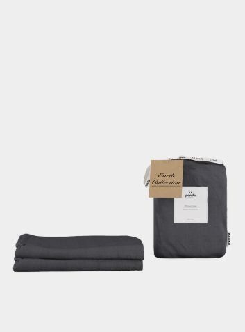 Bamboo & French Linen Bedding - Pillowcases, Slate Grey, Standard