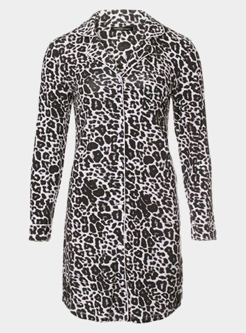 Bamboo Nightshirt in Luxe Leopard