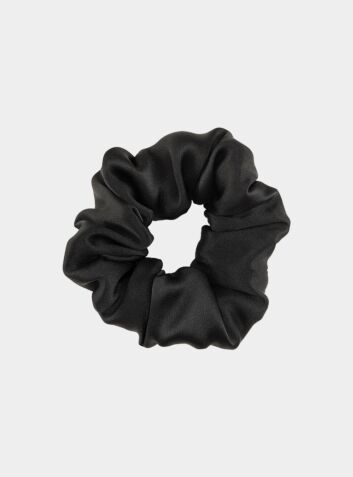 Silk Scrunchie - Solid Black