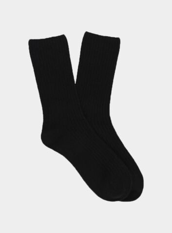 Women's Cashmere Socks - Black