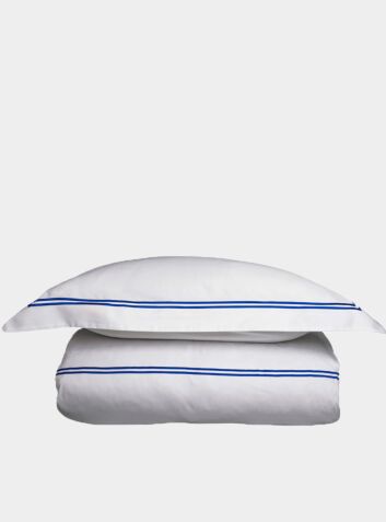 300 Thread Count Cotton Sateen Duvet Cover - Provence Blue
