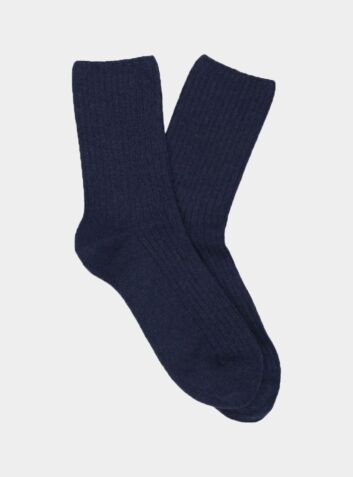 Women's Cashmere Socks - Blue
