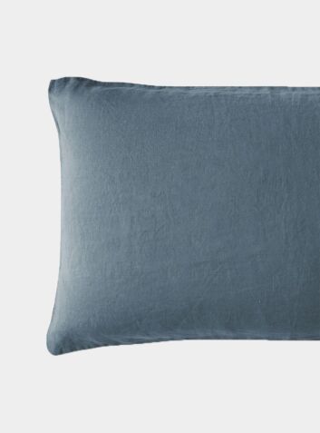 Linen Oxford Pillowcase - Parisian Blue
