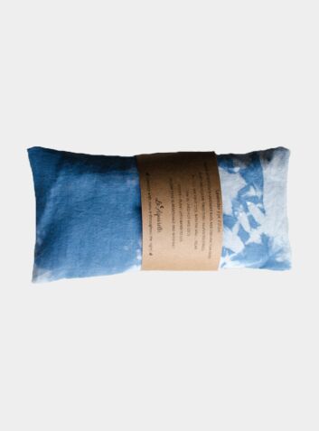 Indigo Lavender Eye Pillow - Organic Cotton/Bamboo Silk/Silk
