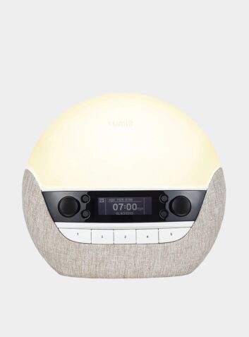 Lumie Bodyclock Luxe 700FM - Wake-Up Light with FM Radio, Bluetooth Speakers & Low-Blue Light for Sleep