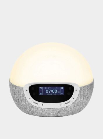 Lumie Bodyclock Shine 300 - Wake-up Light Alarm Clock with Radio, 15 Sounds and Sleep Sunset