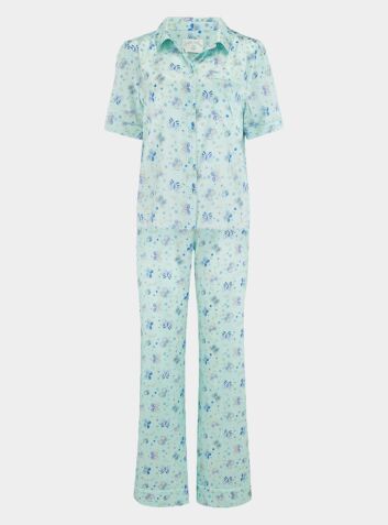 Women’s Poppy Glacier Butterfly Silk Pyjama Trouser - Set/Separate