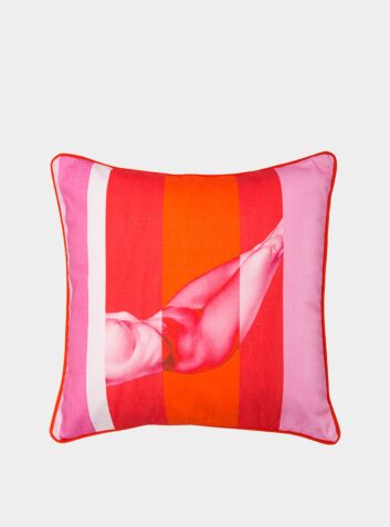 Nude Pink Cotton Cushion