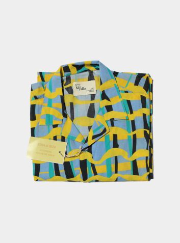 Unisex Organic Cotton Pyjama Trouser Set - Can Nara (Blue)
