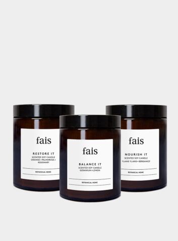 Fais Botanicals Naturally Scented Soy Wax Candles Set