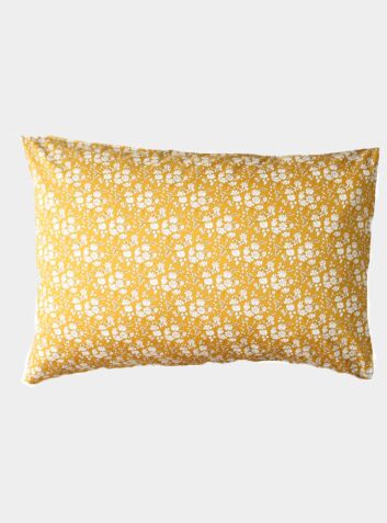 Liberty Print Pillowcase - Capel Mustard