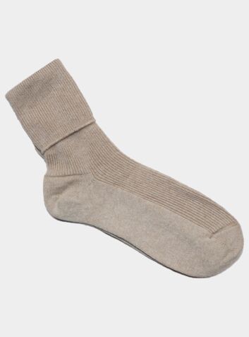 Cashmere Bed Socks - Champagne