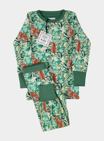 Children's Cotton Jersey Pyjamas - Jungle