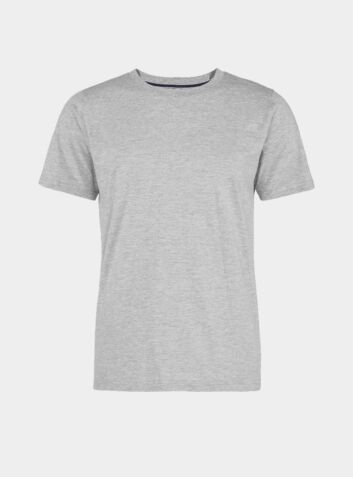 Men's Classic Organic Cotton Pyjama T-Shirt - Light Grey