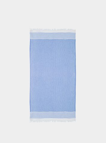 Turkish Cotton Coast Towel - Blue
