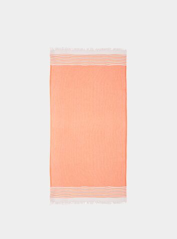 Turkish Cotton Coast Towel - Orange