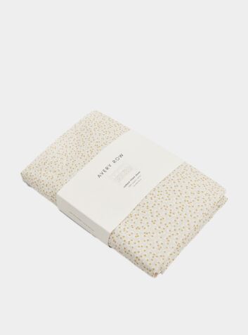 Cotbed Fitted Sheet - Daisy Meadow