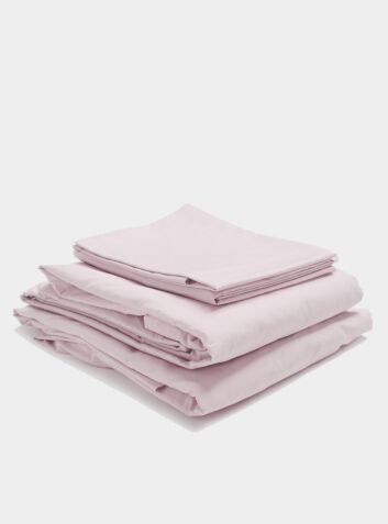 300 Thread Count Egyptian Cotton Percale Bed Set - Blush