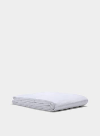 300 Thread Count Egyptian Cotton Percale Fitted Sheet - White