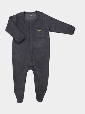 Organic Cotton Children's Cuddle Pyjamas - Grey