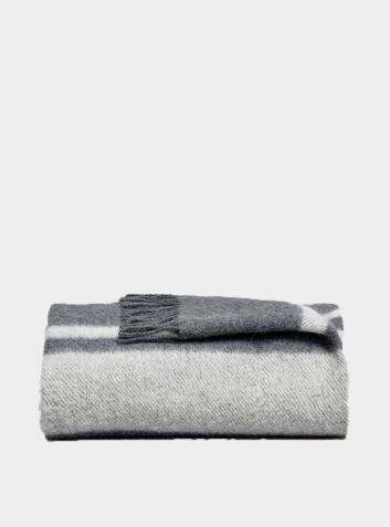 Danan Wool Blanket - Midnight & Stone