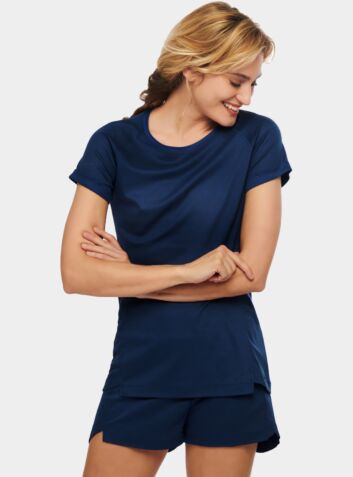 Women's Nattrecover® Sleep Tech T-Shirt - Stone Blue