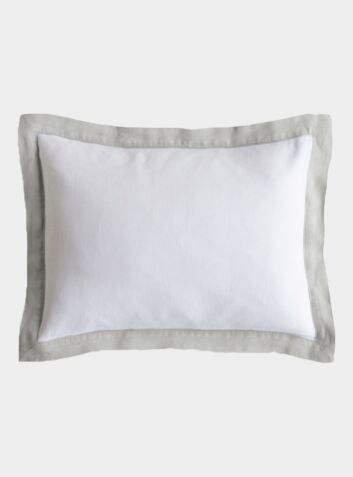 Linen Breakfast Pillow - Dove Grey