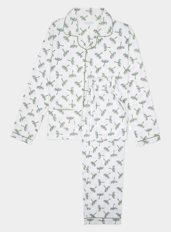 Women's Cotton Pyjama Trouser Set - Dragonfly