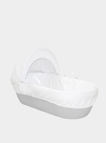 Dreami Moses Basket and Stand - Pebble Grey