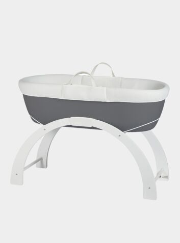 Dreami Moses Basket and Stand - Slate Grey