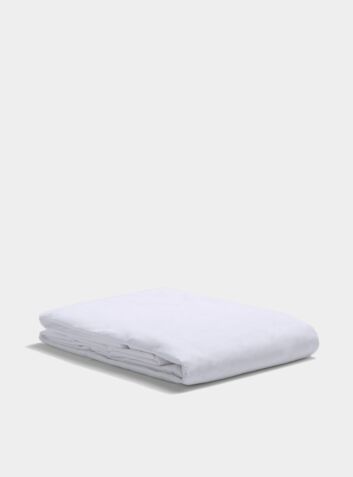 300 Thread Count Egyptian Cotton Percale Duvet Cover - White