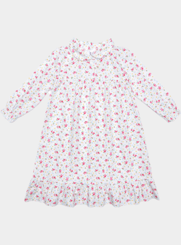 Children's Cotton Long Sleeved Nightdress - English Rose