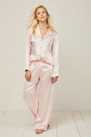 Elisabetha Candy Rose Silk Pyjama Trouser - Set/Separate