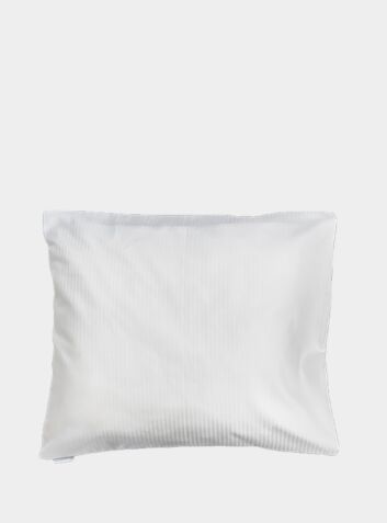 Full Size Snoooze Pillowcase White Cotton Stripe