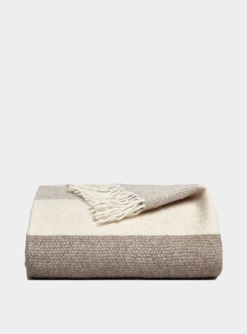 Genjin Luxury Cashmere Blanket Throw - Various Colours