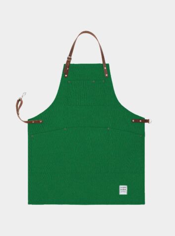 Original Apron with Leather - Shropshire Green