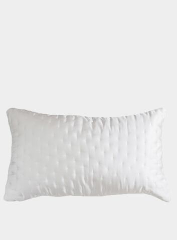 Embroidered Luxury Cotton Silk Pillowcase - Grey
