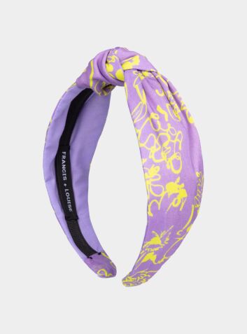 Spring - Lilac & Yellow - Knot Headband