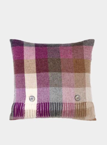 Wool Cushion Harlequin - Clover