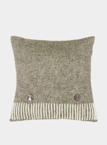 Wool Cushion - Moss