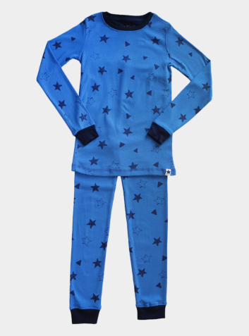 Kids Organic Cotton PJ Set - Blue Star