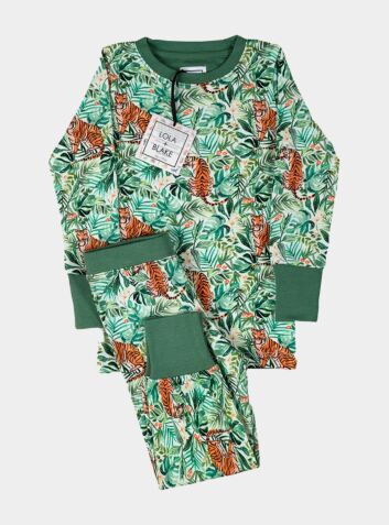 Children's Cotton Jersey Pyjama Trouser Set - Jungle