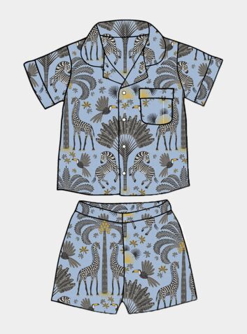Kids' Organic Cotton Pyjama Short Set - Favourite Travels (COMING SOON - MARCH 2023)